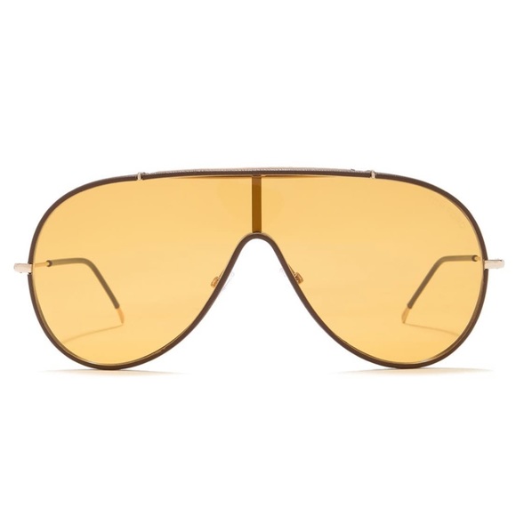 Tom Ford 48mm Metal Aviator Polarized Sunglasses - Picture 3 of 9